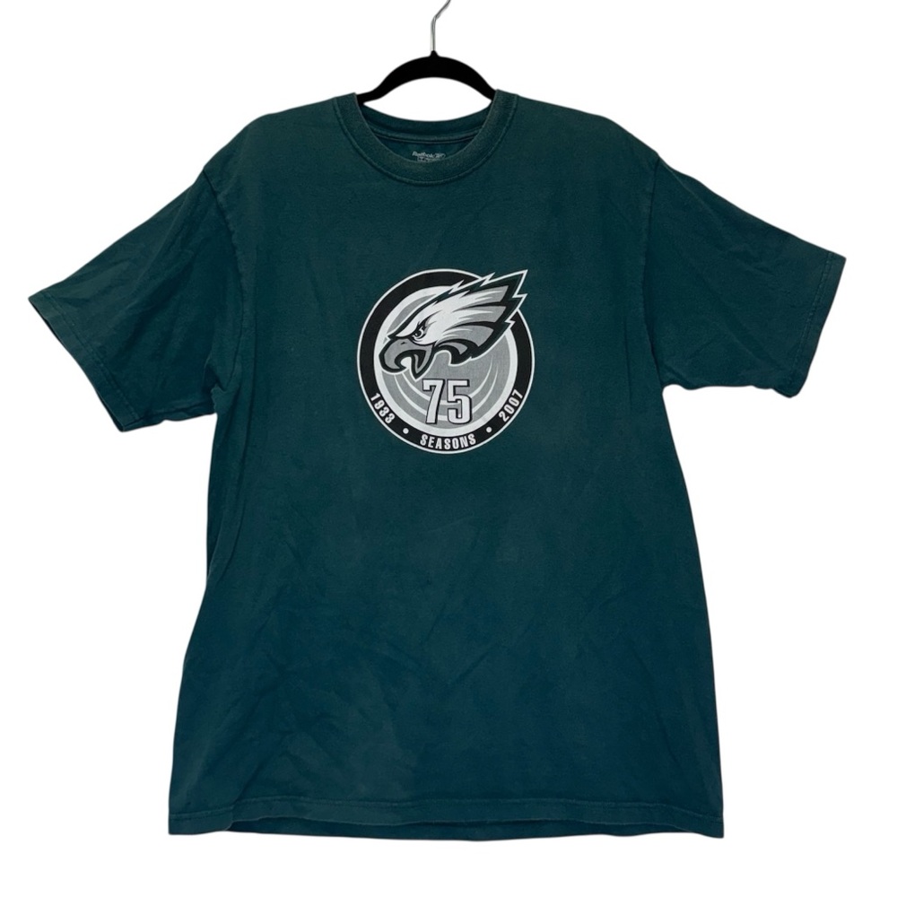 Reebok Philadelphia Eagles 75 Seasons 2007 Graphic T-Shirt Size Large